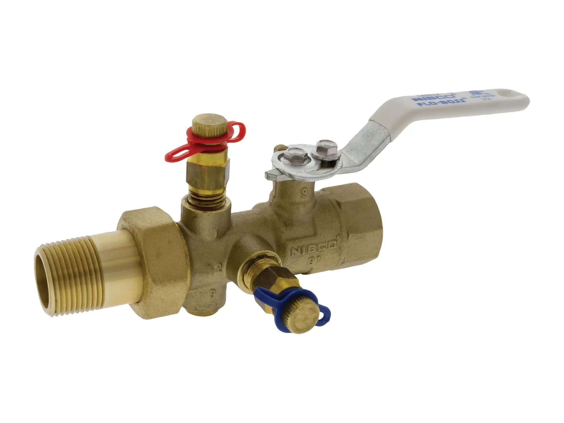 NIBCO NMF238A86, 1/2in. Balancing Valve Manual, Lead Free Brass, FPT Body x MPT Tailpiece MTT-1805-V1