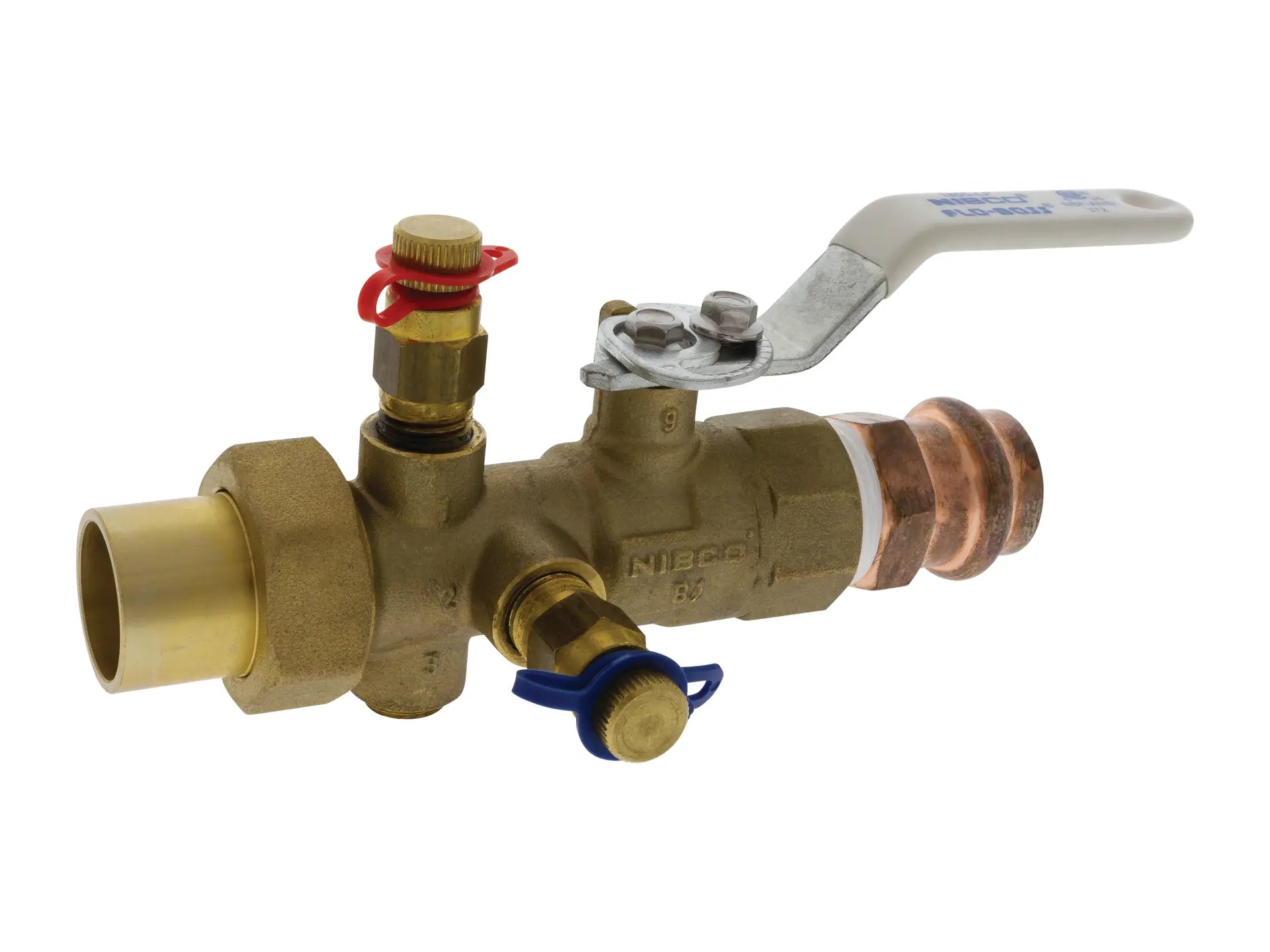 NIBCO NMFS14CACC, 1-1/2in. Balancing Valve Manual, Lead Free Brass, Sweat Body x Press Tailpiece