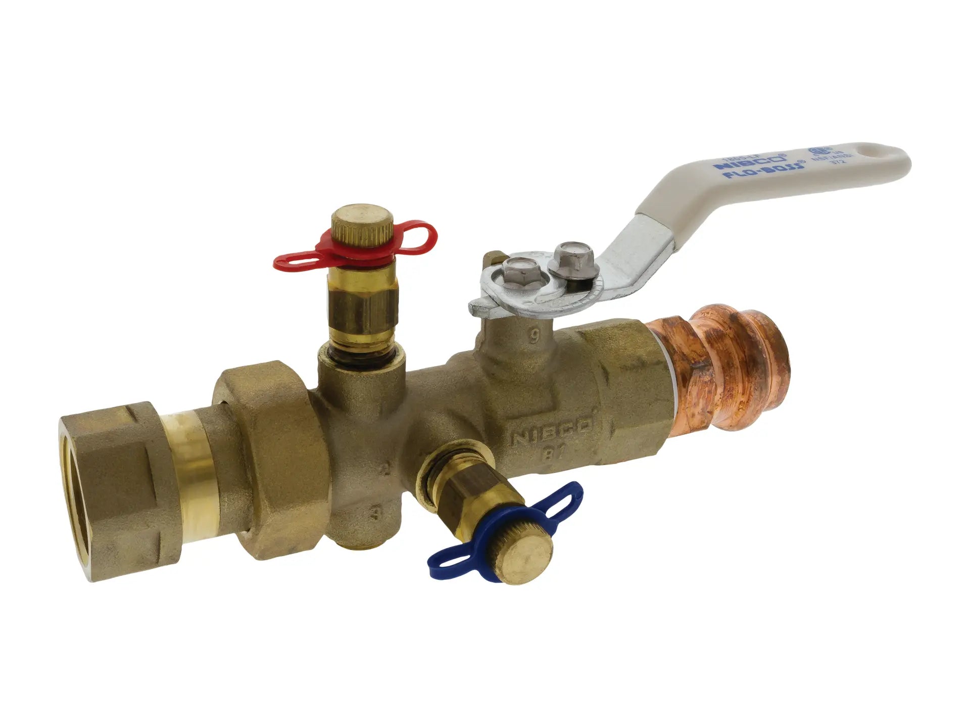 NIBCO NMFS248CAA, 1in. x 1in. Balancing Valve Manual, Lead Free Brass, FPT Body x Press Tailpiece