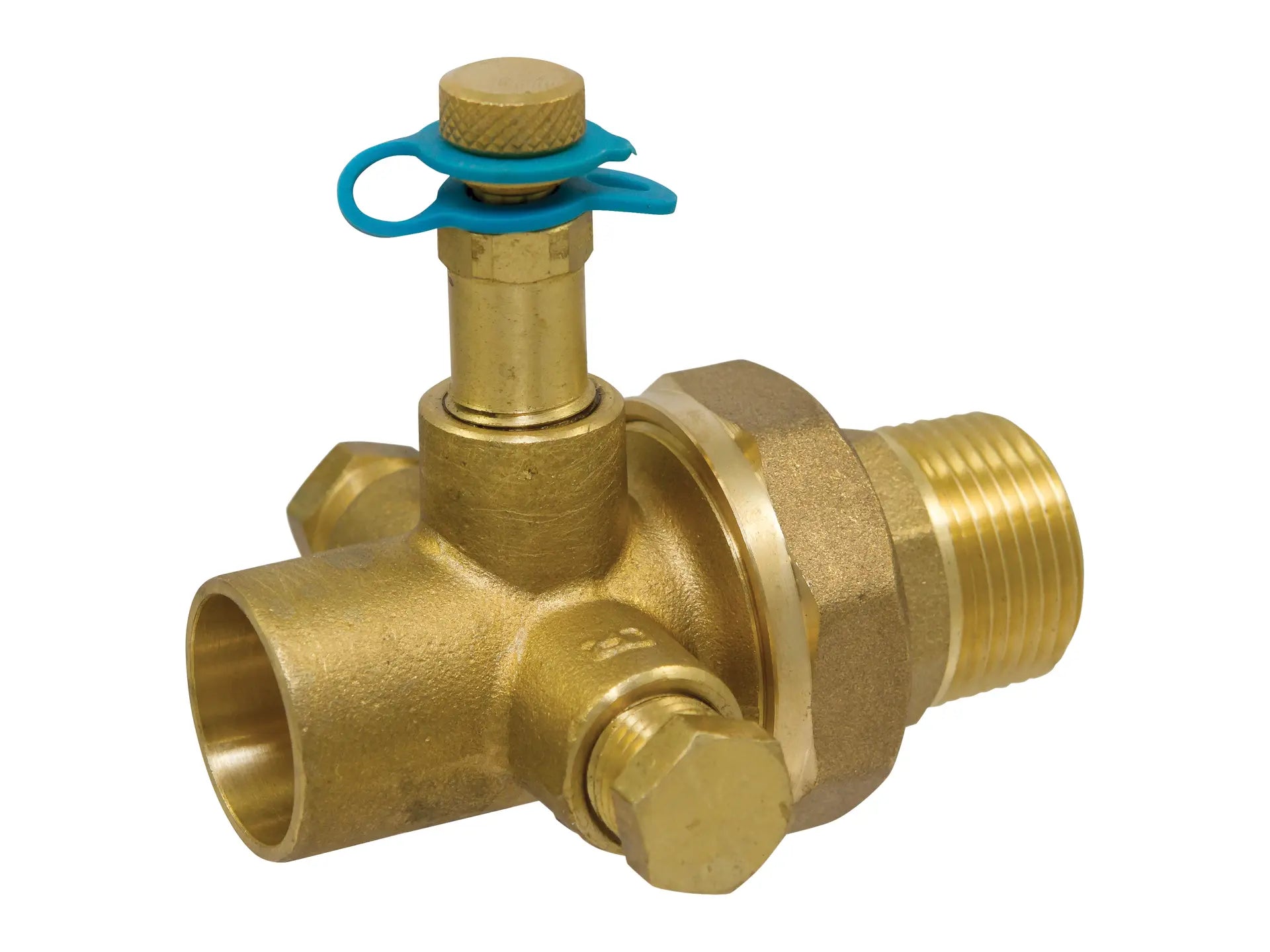 NIBCO NMU1308, 3/4 in. x 3/4 in. Union w/Test Port Solder Body x MPT Tailpiece SMT-1800