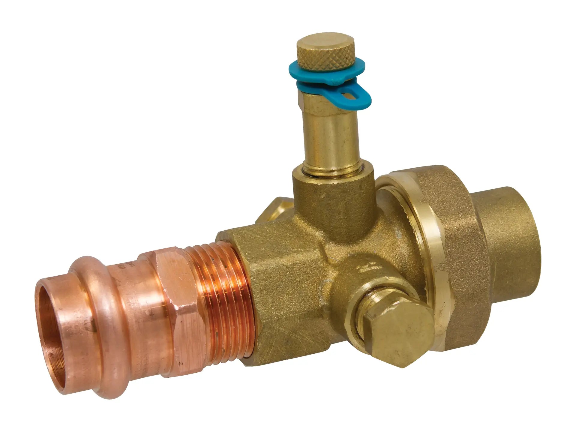NIBCO NMU41RCB, 1-1/2 in. x 1-1/4 in. Union w/Test Port Press x SWT Tailpiece PCS-1800R
