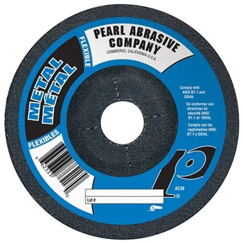 Pearl 4″ x 1/8″ x 5/8″ Grinding Wheel 60Grit TYPE 27 – Metal (Pack of 20)