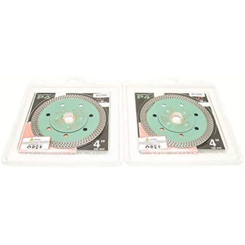 Pearl Abrasive 4″ Thin Turbo Mesh Porcelain Diamond Blade.2 pack 4 X .048 X 7/8, 20mm, 5/8