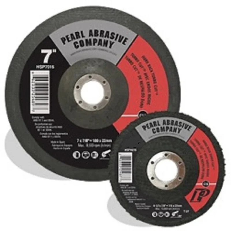 Pearl Abrasive 7″ Turbo-Cut Disc, 16 Grit, Clean and Prep Wheel HSP7016