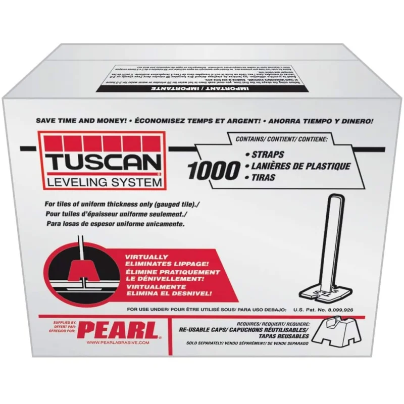 Pearl Abrasive TLSSTRAP1000 Tuscan Leveling System Straps 1000 pcs
