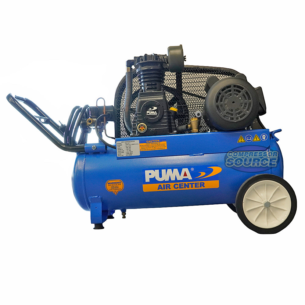 3 HP 11 Gallon 6 CFM @ 135 PSI Portable Air Compressor 1 Stage Puma PK-3011