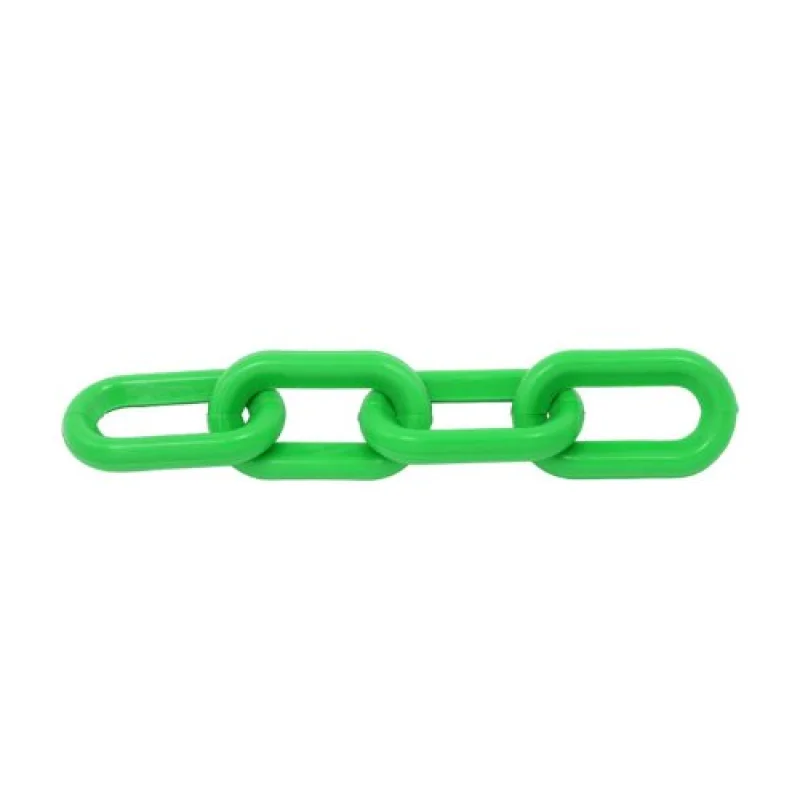 Plastic Chain 125 Feet of 1-1/2″ Green Plastic Chain