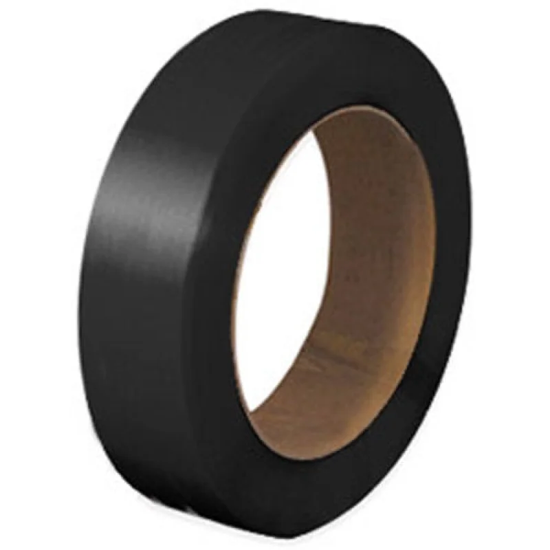 PolyPRO Strap – Poly Hand Grade (Black) – 16 X 6 Core – 1/2″ X 7200′, .026 Thickness, 450 lbs Tensile (1 Coil) – CWC-178060