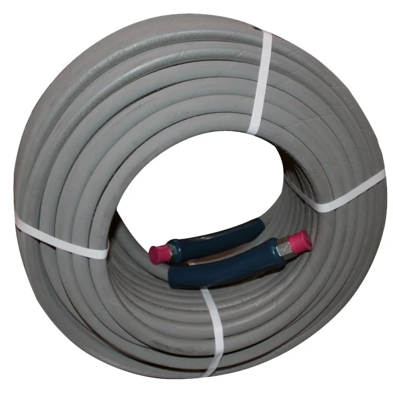Pressure Washer Hose 100 ft 3/8″ Gray Non-Marking 4000psi