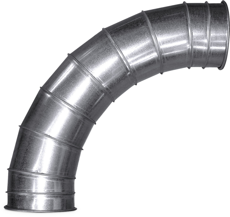 10" Quick-Clamp Duct 90 Deg. Long Radius Elbow