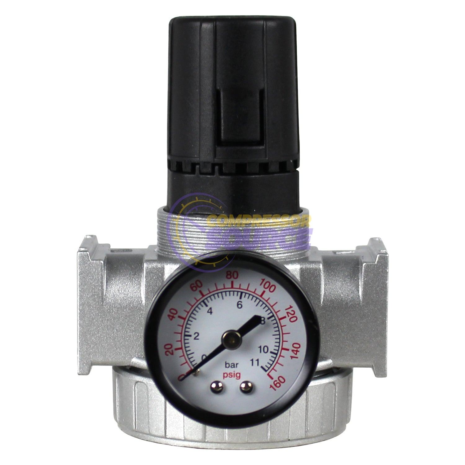 3/8" Air Compressor Pressure Regulator with Gauge – Large Body – R803