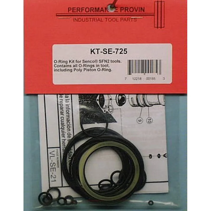 Reliability Provin KT-SE-725 Aftermarket Replacement Part for the Senco SFN2 Senco SFN2B Senco SFN2C Senco KT-SE-725 O-Ring Kit