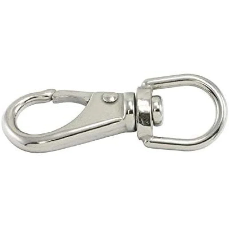 Stainless Steel Swiveling Round Eye Quick Snap, Hooks, Chain connectors, Carabiner Clips, Spring Link Snaps by Angelika & Sun