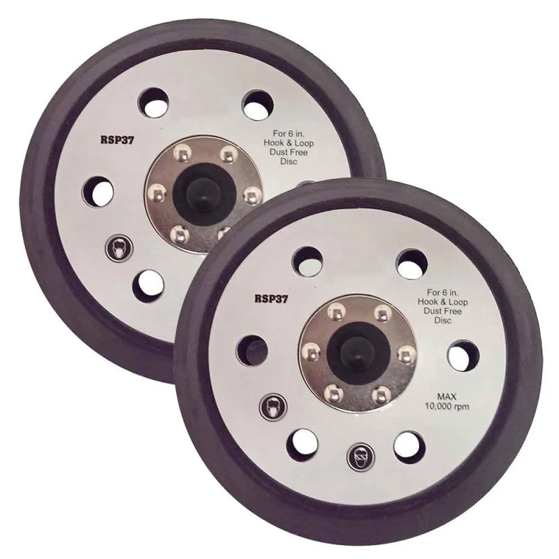 Superior Electric RSP37 6-Inch Sander Pad (Hook & Loop, 6 Vacuum Holes) for 7336 and 97366 replaces Porter Cable 18001