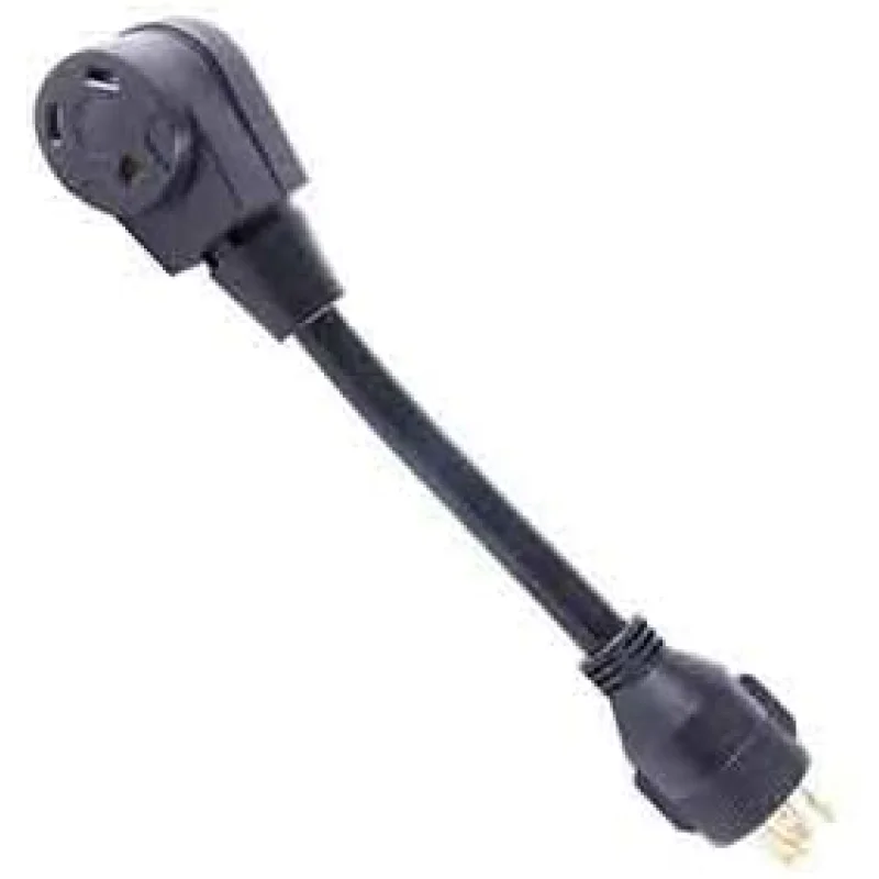 Superior Electric RVA1536 50 ft. 50 Amp NEMA 14-50R RV 6AWG Extension Cord Plug NEMA 14-50P W/Handle
