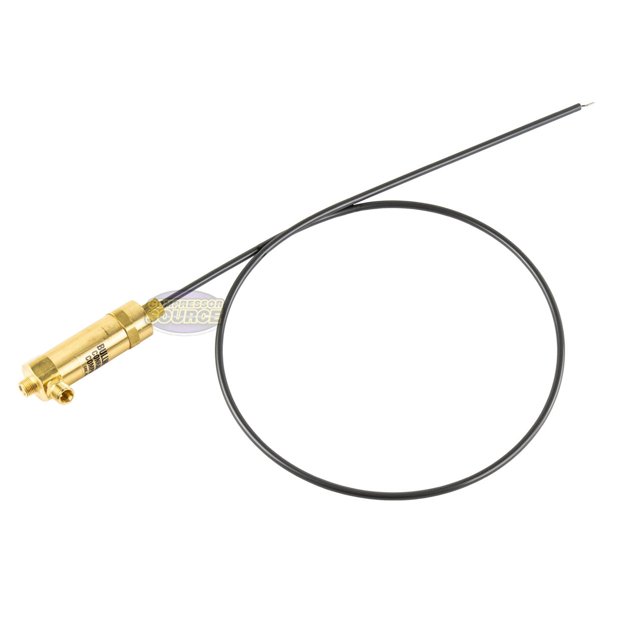 36" Bullwhip Large Throttle Control Cable With Side Port TCLI 8 HP and Larger Gas Air Compressors