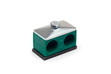 Twin Hose Clamps: 0.81 OD, 1/2 Tube