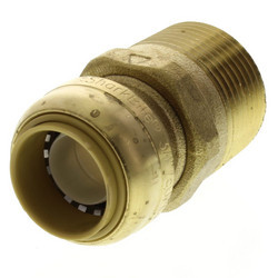 Sharkbite Pex Fitting, 3/4'' Sharkbite x 1'' MNPT Reducing Connector, Lead Free