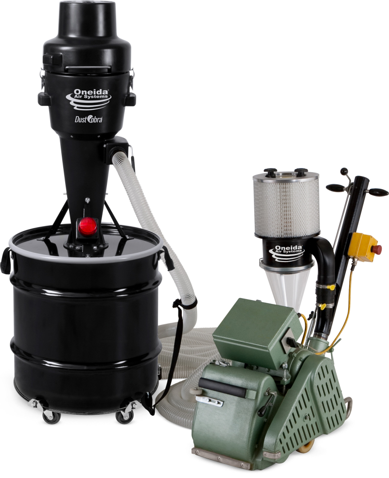 Oneida Vortex DCS Portable HEPA Floor Sanding Dust Containment System w/ Sander Retrofit Handle