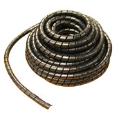 Heavy Duty Spiral Hose Wrap: 7/16 in: 5/8 in Hose OD, .49 in ID, 66 Ft