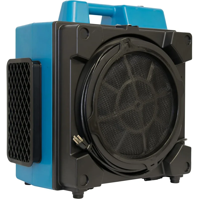 XPOWER X-3380 Pro Clean Eco Washable Filter 4 Stage Filtration Purifier System, Negative Air Machine, Airbourne Cleaner, Scrubber for Home and Commercial Use, Blue